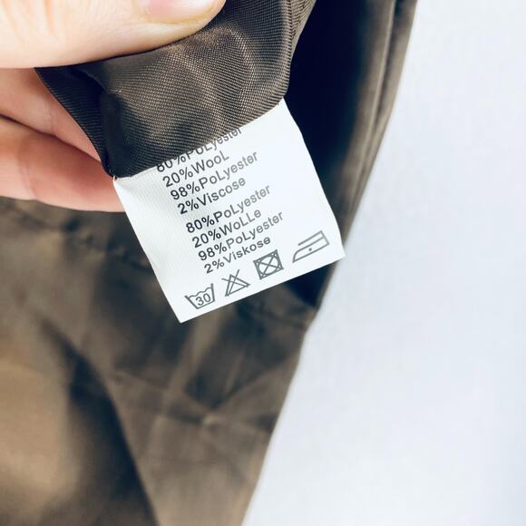 Paul Jones Vest Mens XL Brown Wool Blend Tweed Herringbone Waistcoat Preppy - Picture 5 of 10